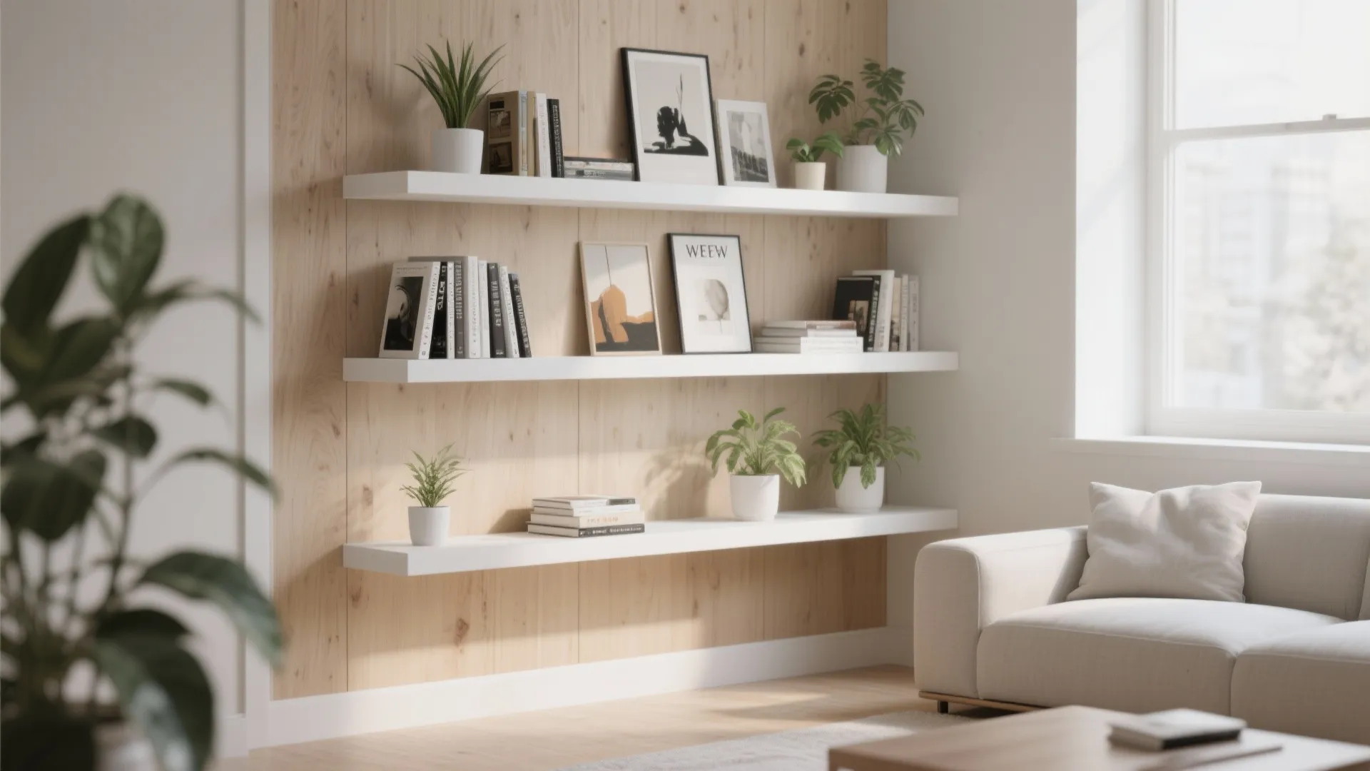 Minimalist Floating Shelves