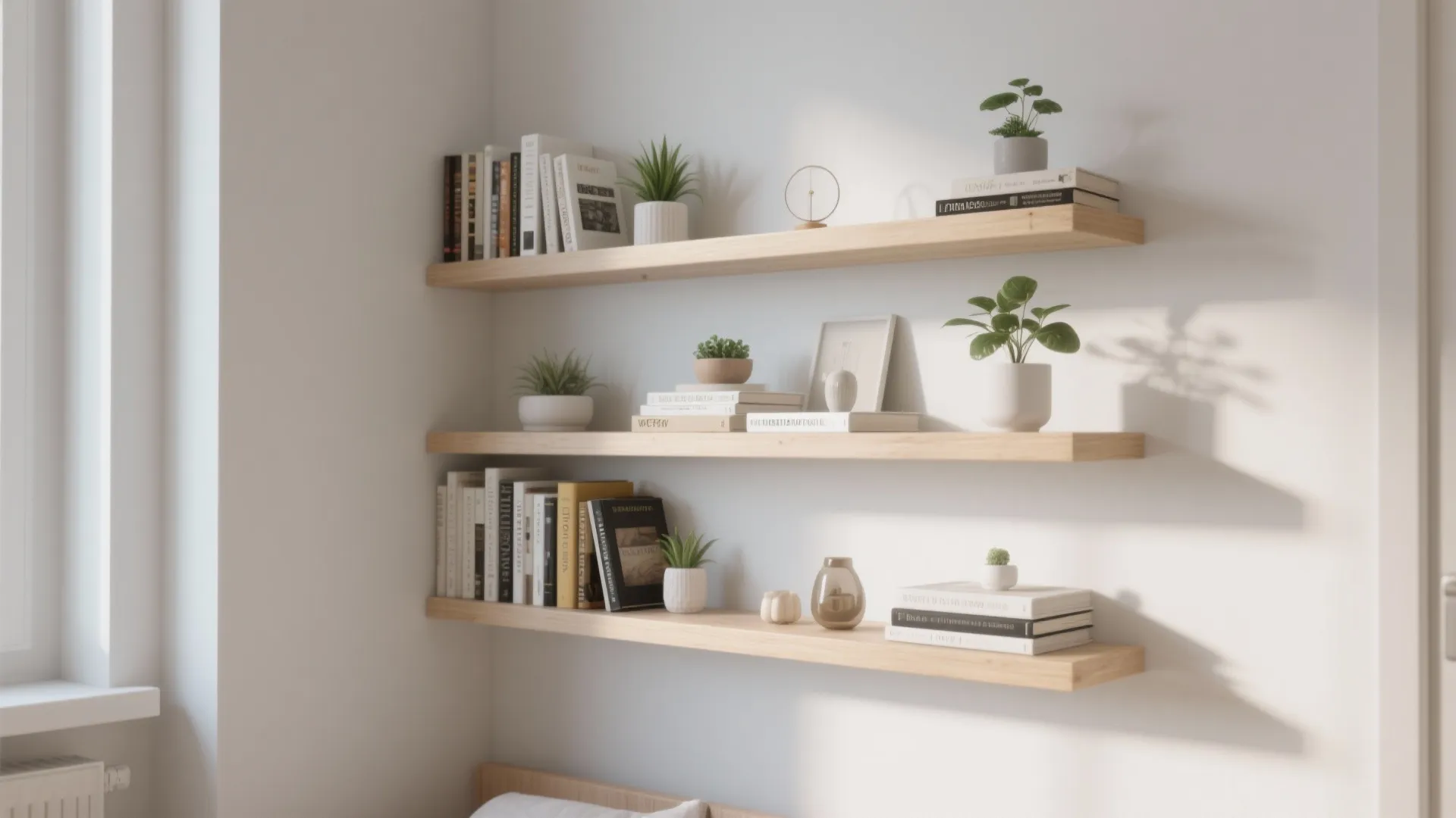 Minimalist Floating Shelves