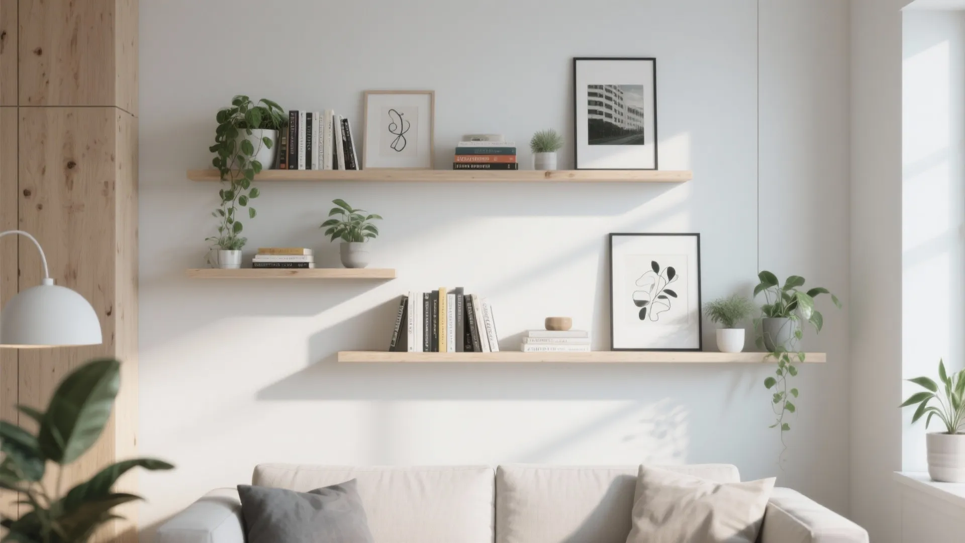 Minimalist Floating Shelves