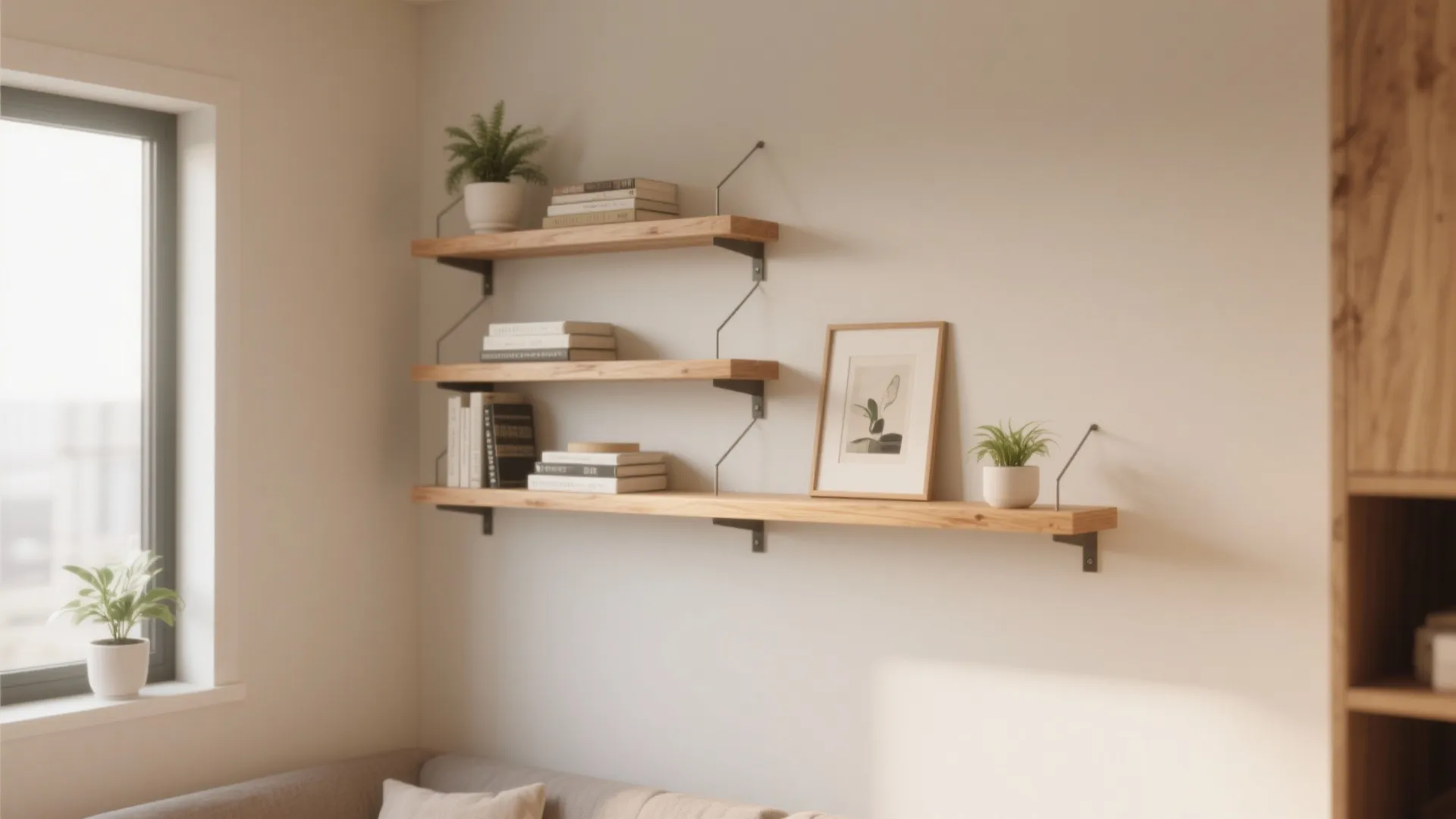 Minimalist Floating Shelves