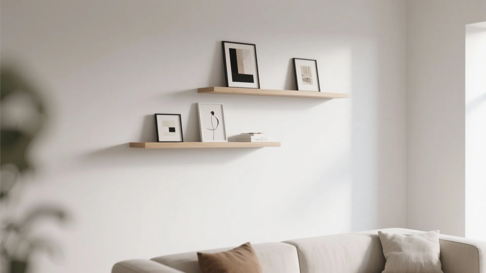 Minimalist Floating Shelves