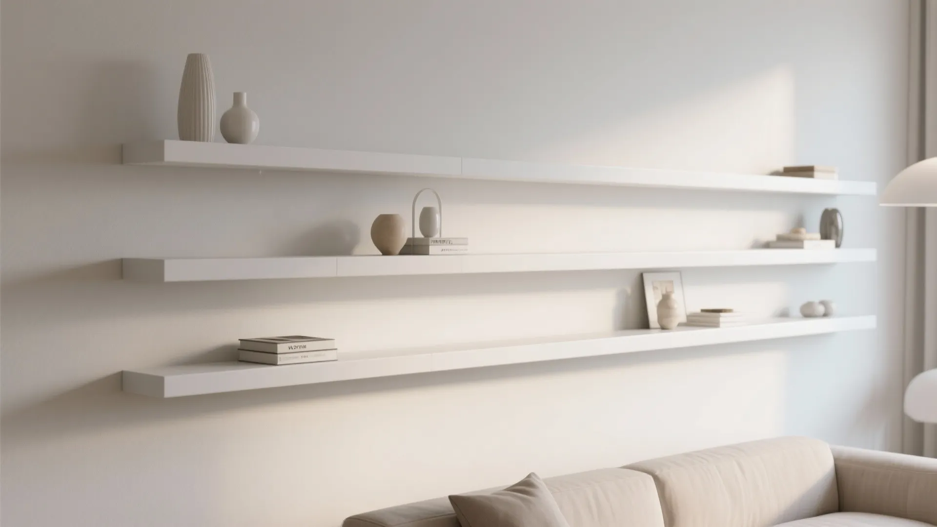Minimalist Floating Shelves
