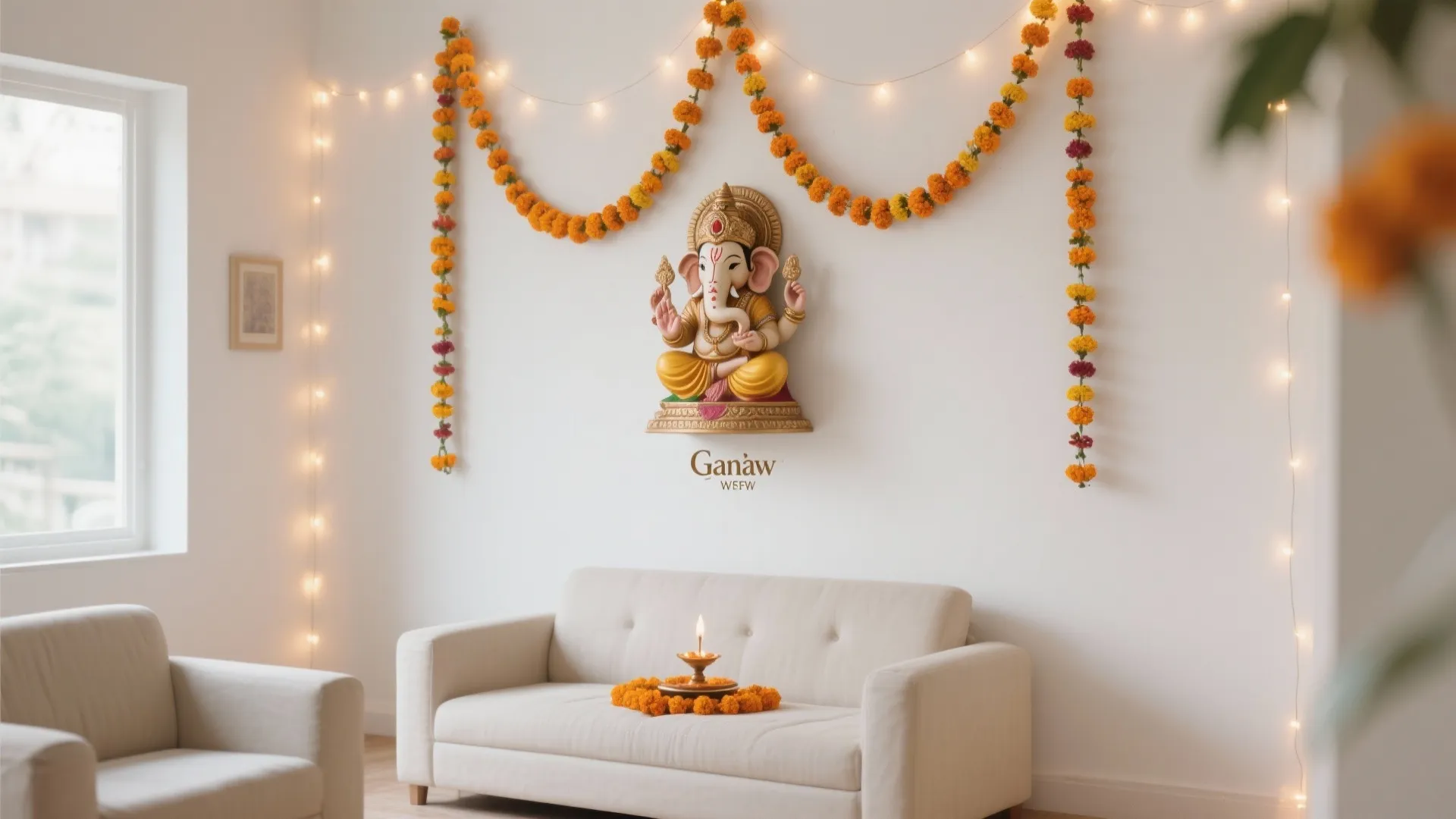 Minimalist Floral Backdrop