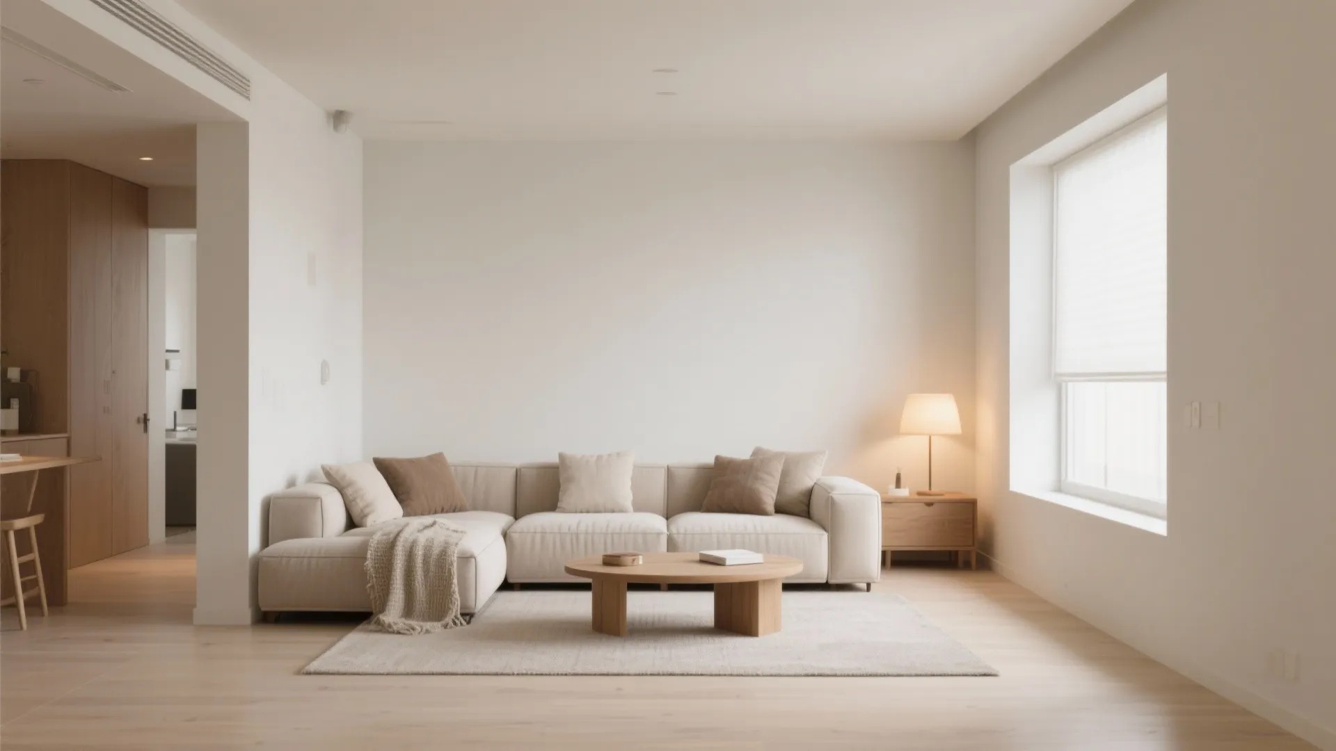 1. Minimalist furniture arrangement