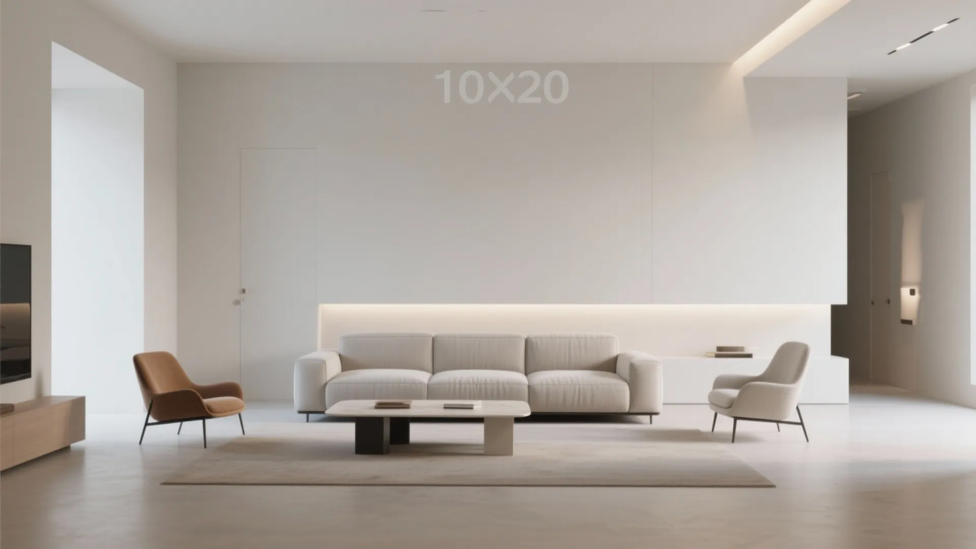 1. Minimalist Furniture Arrangement