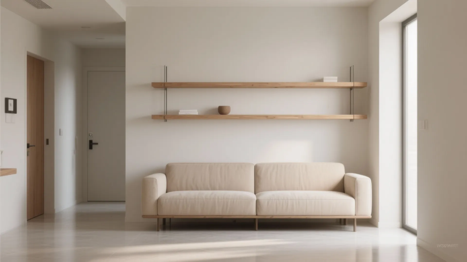 Minimalist furniture arrangement