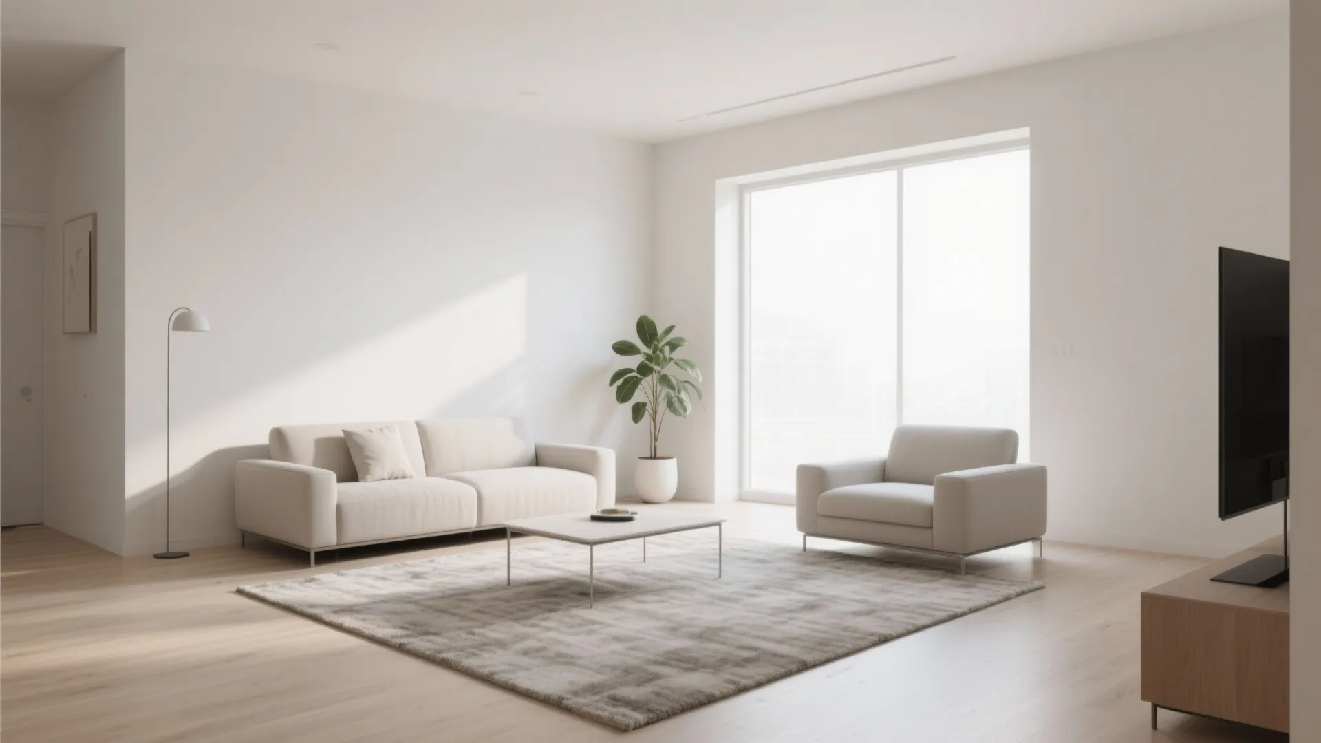 1. Minimalist Furniture Arrangement
