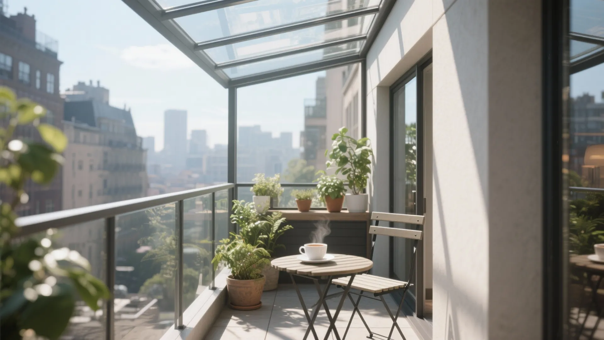 Minimalist Glass Canopy