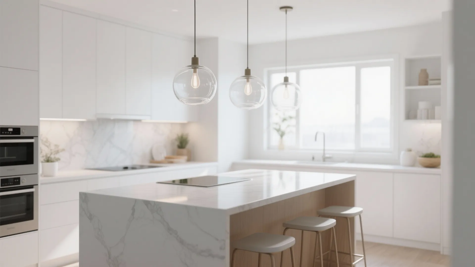 2. Minimalist Glass Globes