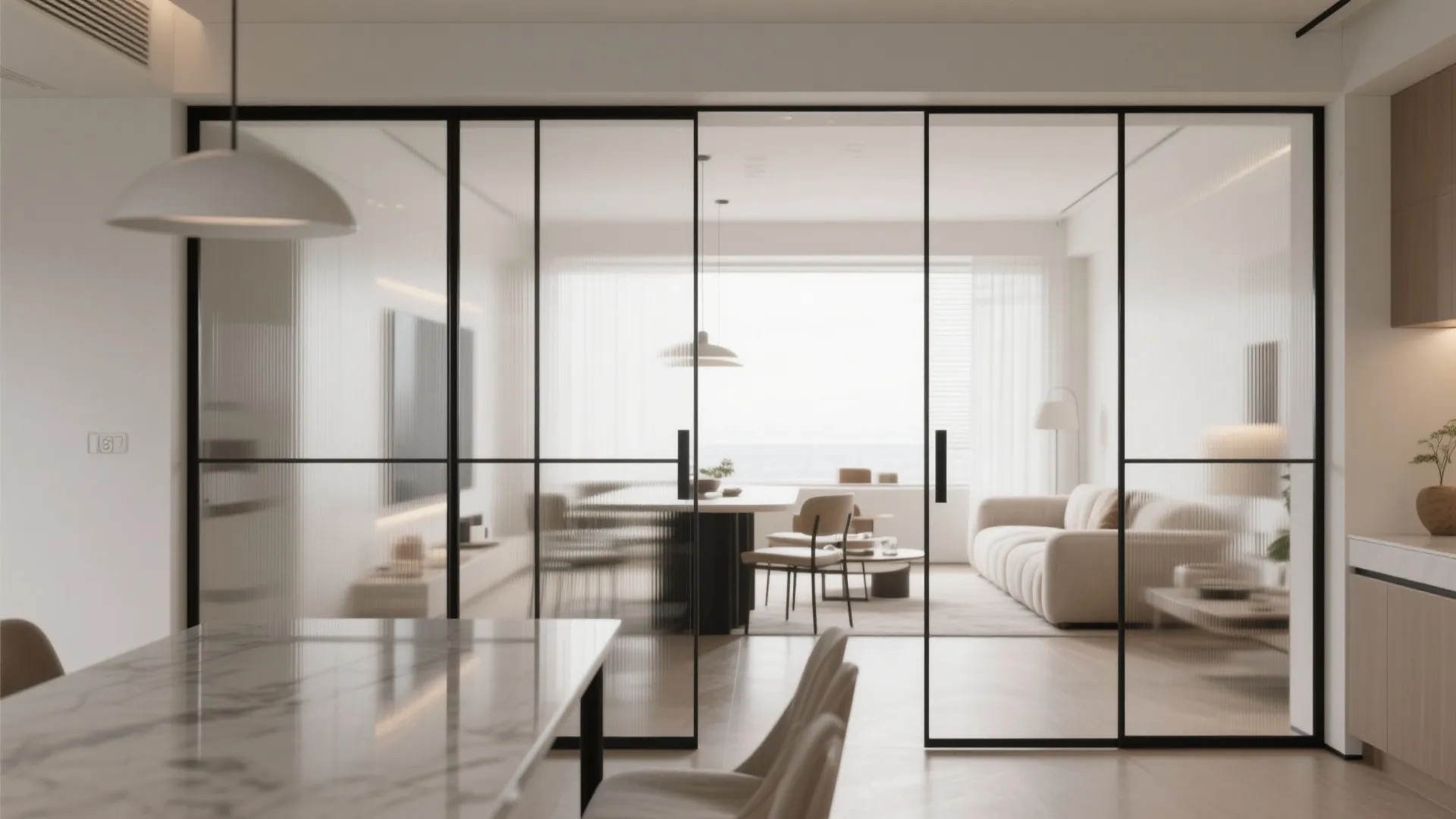 Minimalist Glass Panels