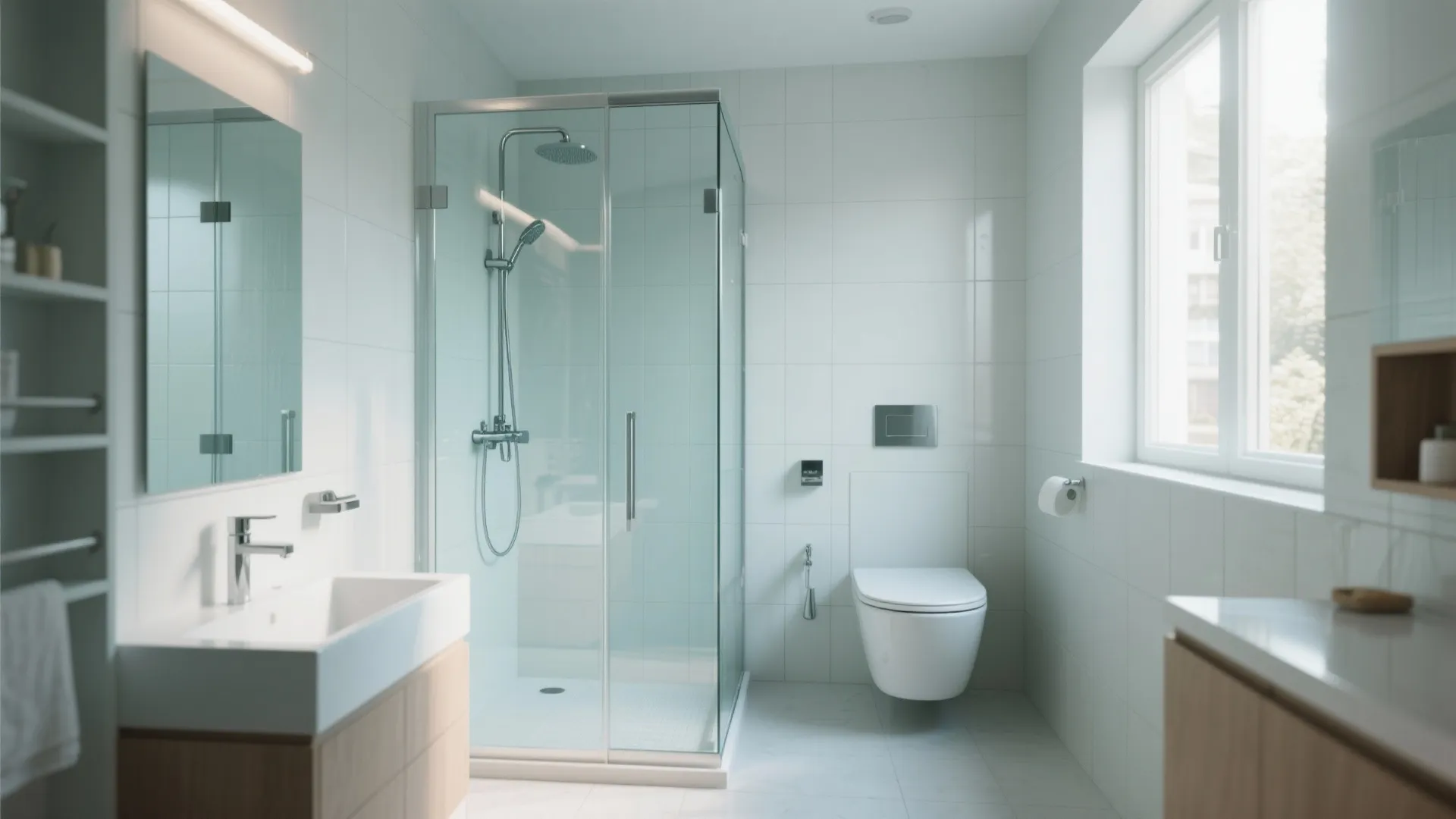 Minimalist Glass Partition