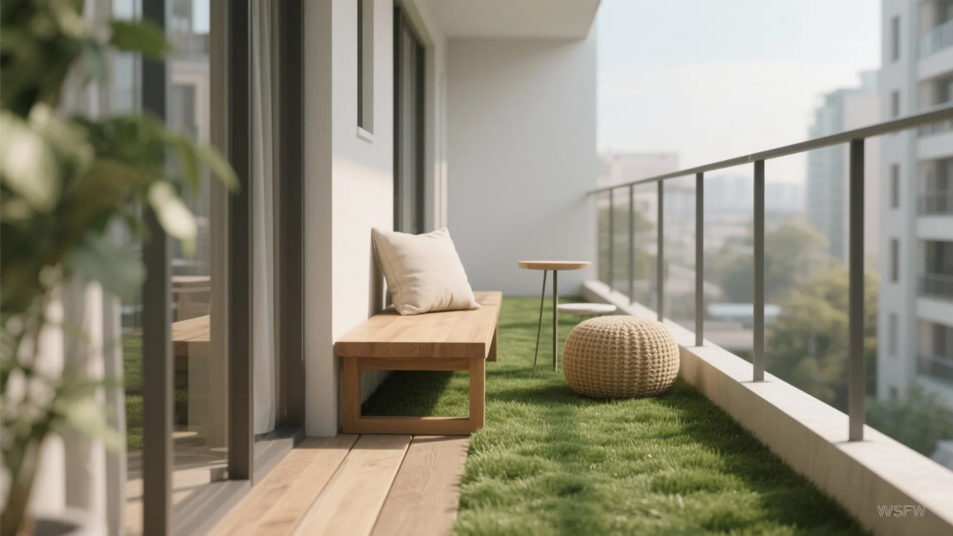Minimalist Grass Lounge Nook