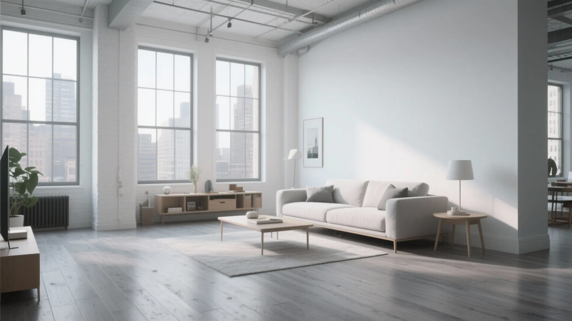 Minimalist Gray Hardwood