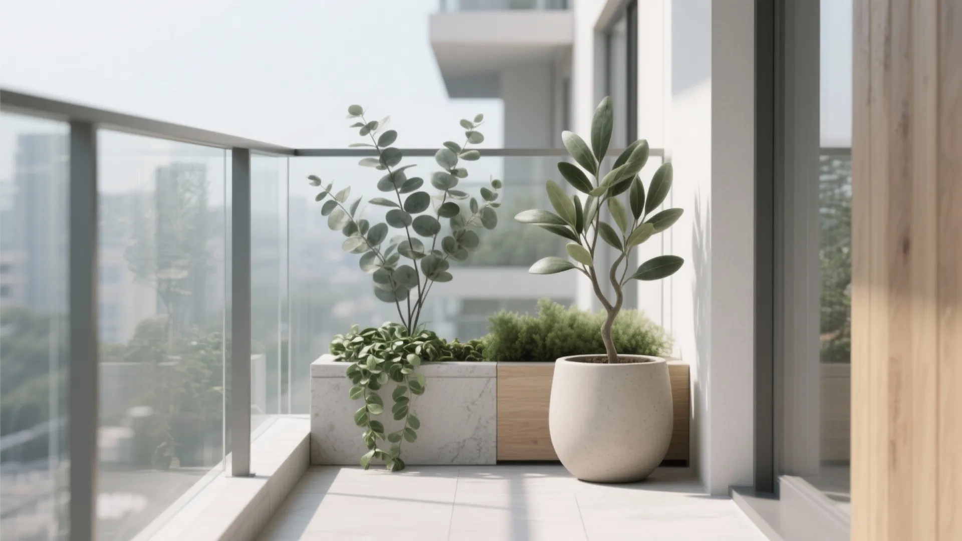 Minimalist Faux Greenery Styling