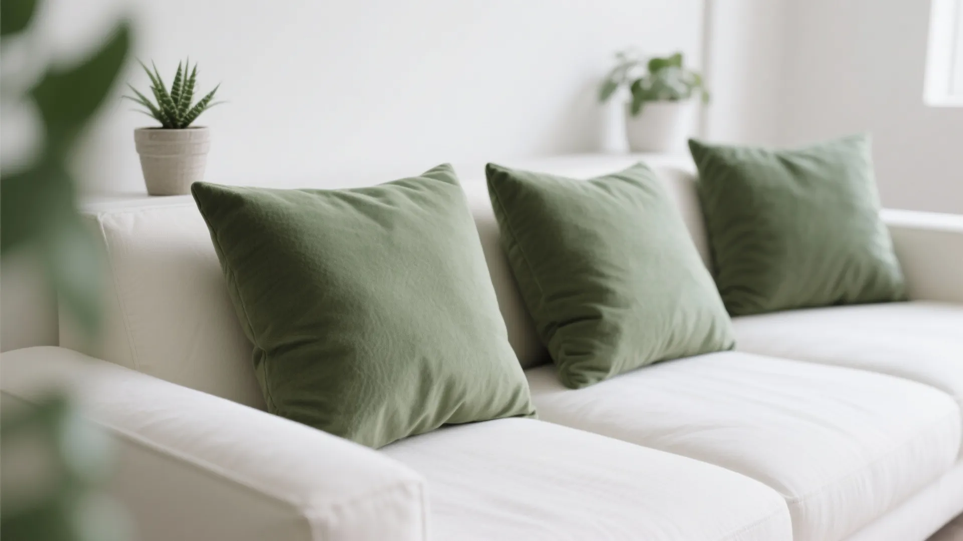 1. Minimalist Green Accents