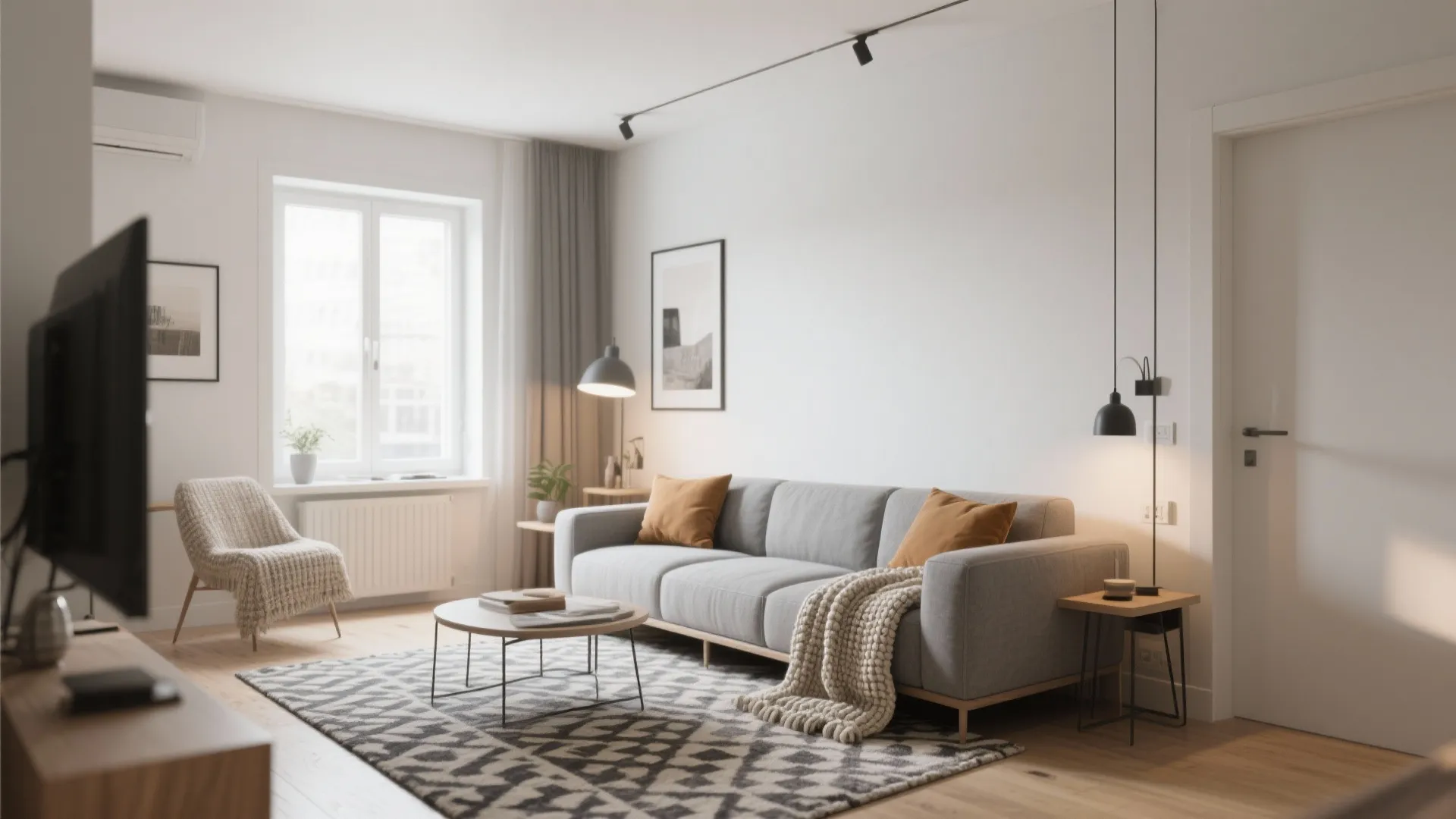 1. Minimalist Sofa with Neutral Accents