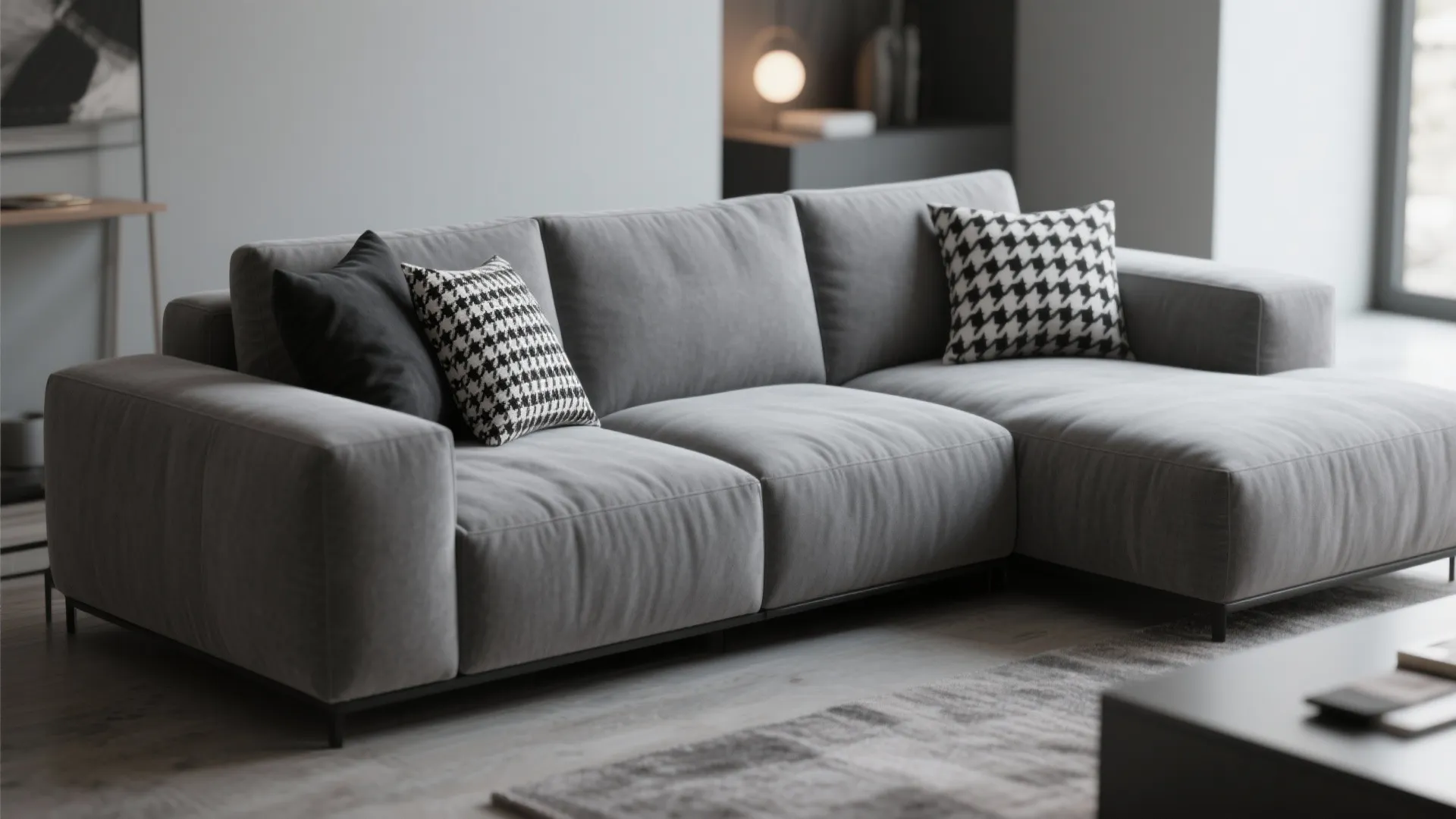 1. Minimalist Grey Sofa as a Statement Piece