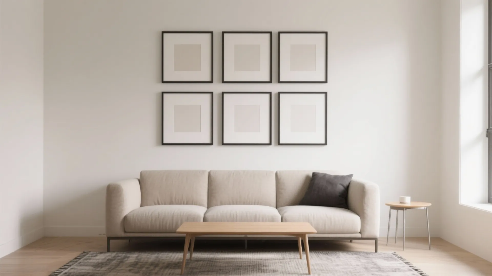 Minimalist Frame Grid for Calm Cohesion