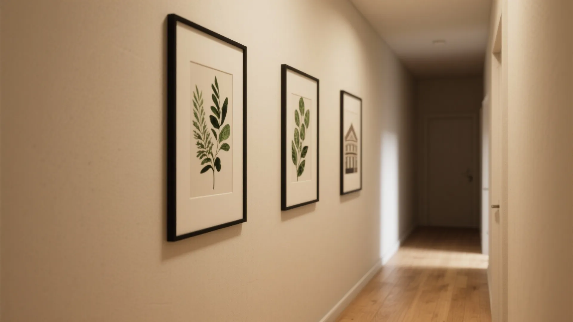 Idea 1: Minimalist Grid for Narrow Walls