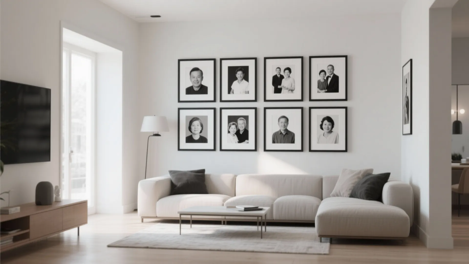 1. Minimalist Grid Arrangement