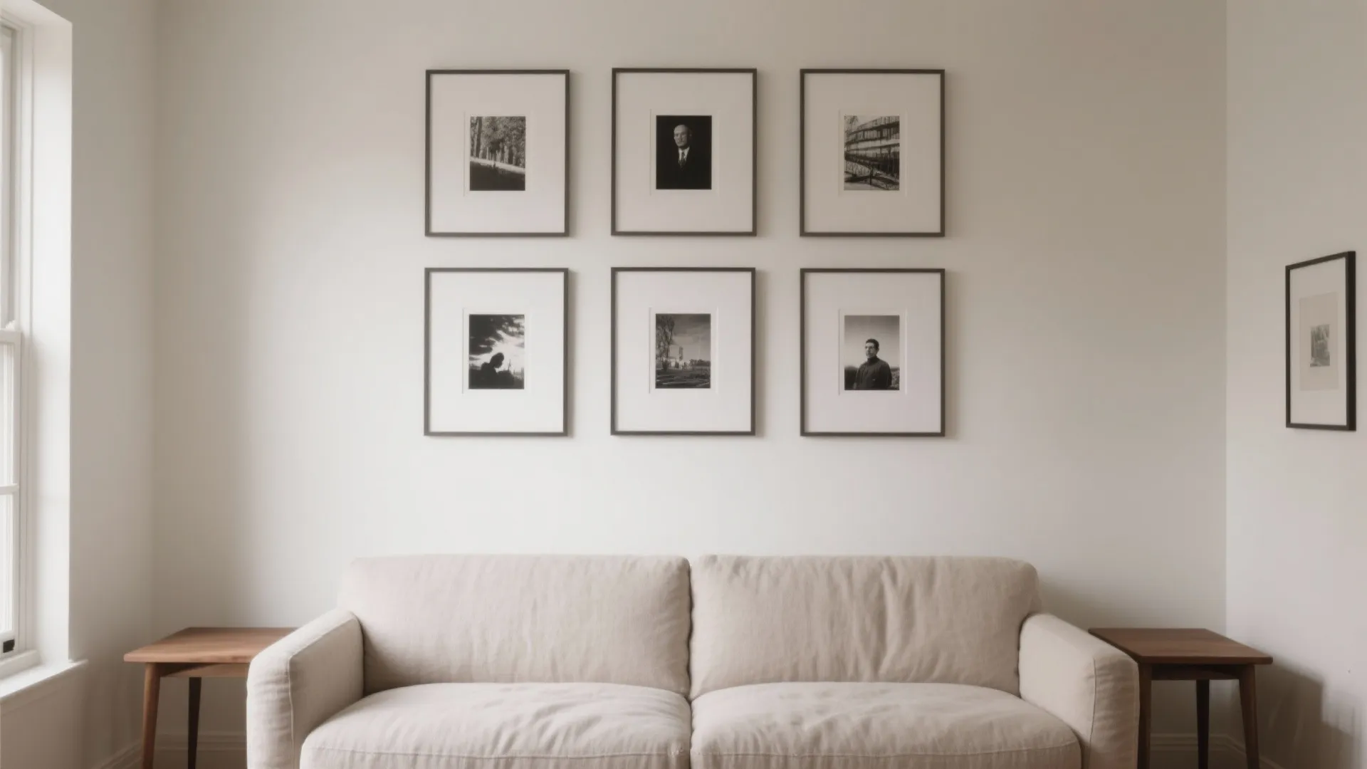 The Calm Grid: Minimalist Gallery Wall