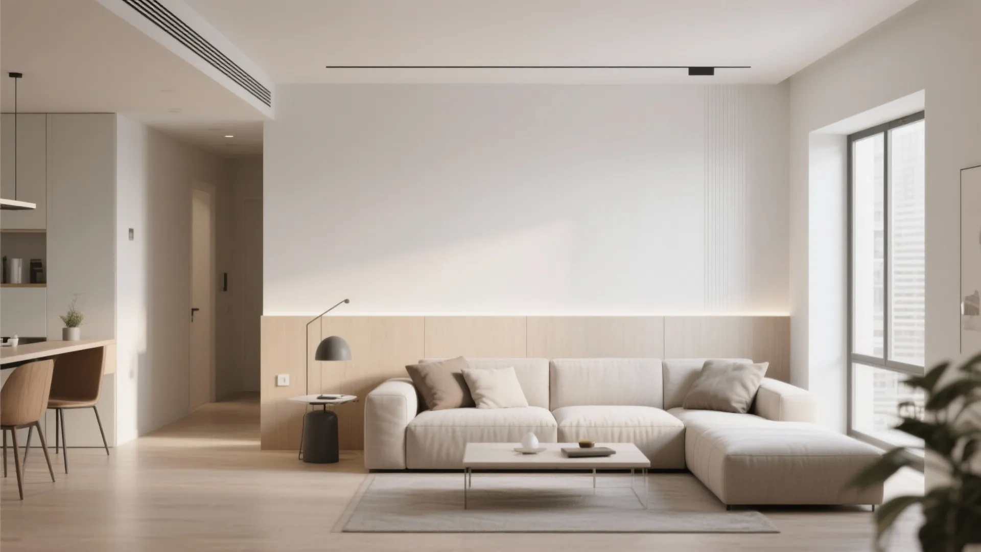 8. Minimalist Half-Walls