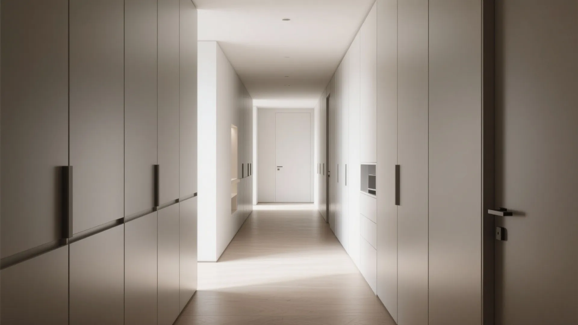 Minimalist Hallway Storage