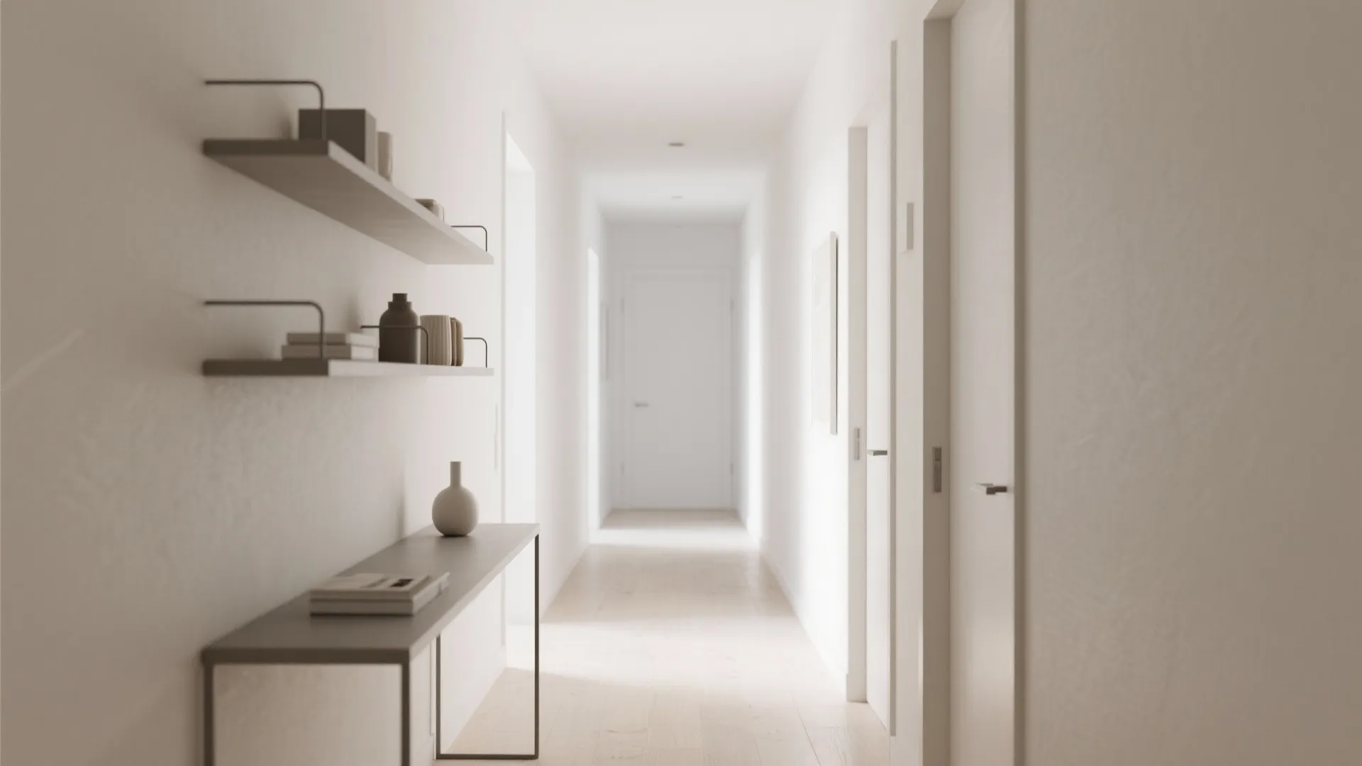 Minimalist Hall Furniture Arrangement