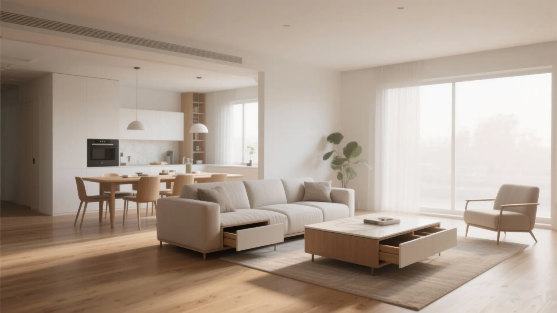 1. Minimalist Furniture with Hidden Storage