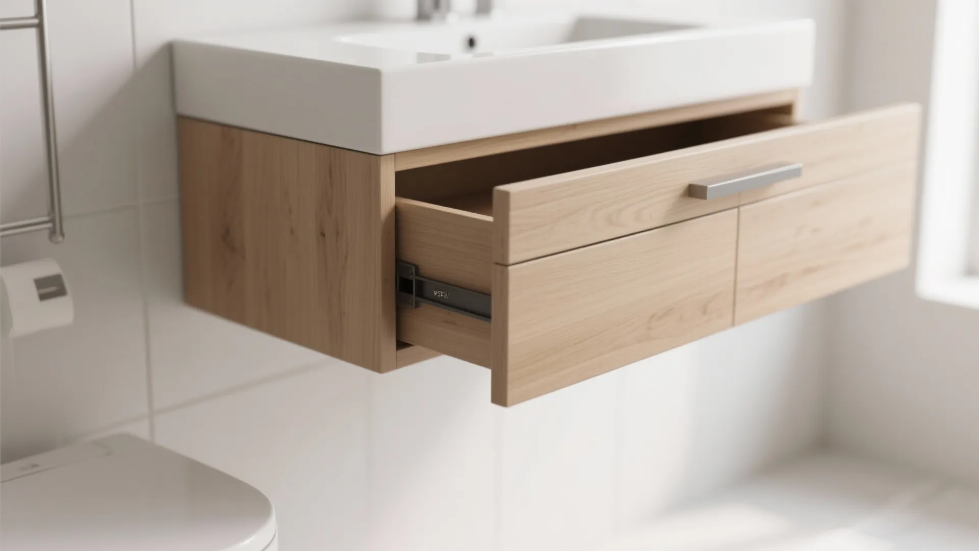 Minimalist Vanity with Hidden Storage