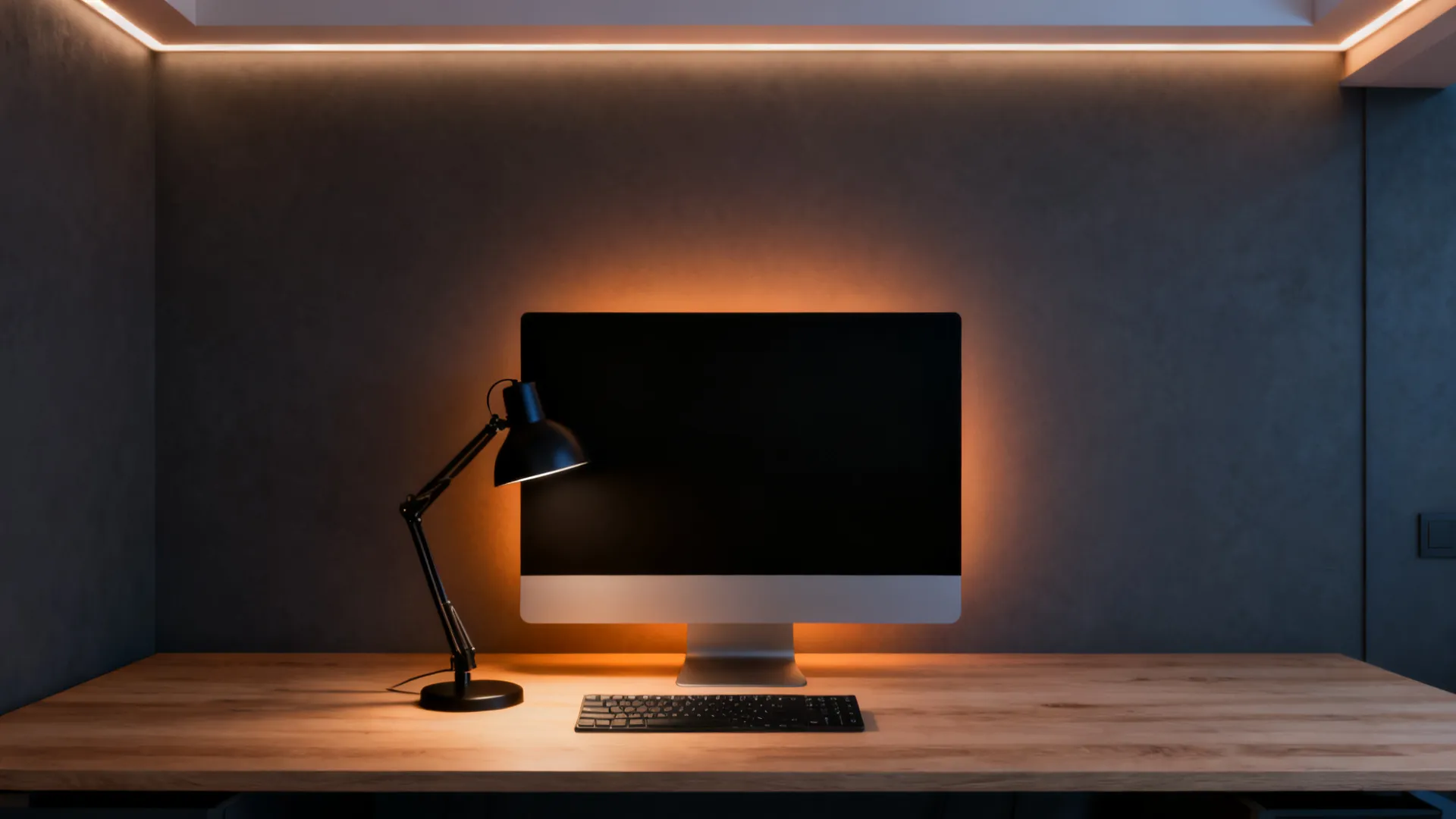 Minimalist Home Office AI Design