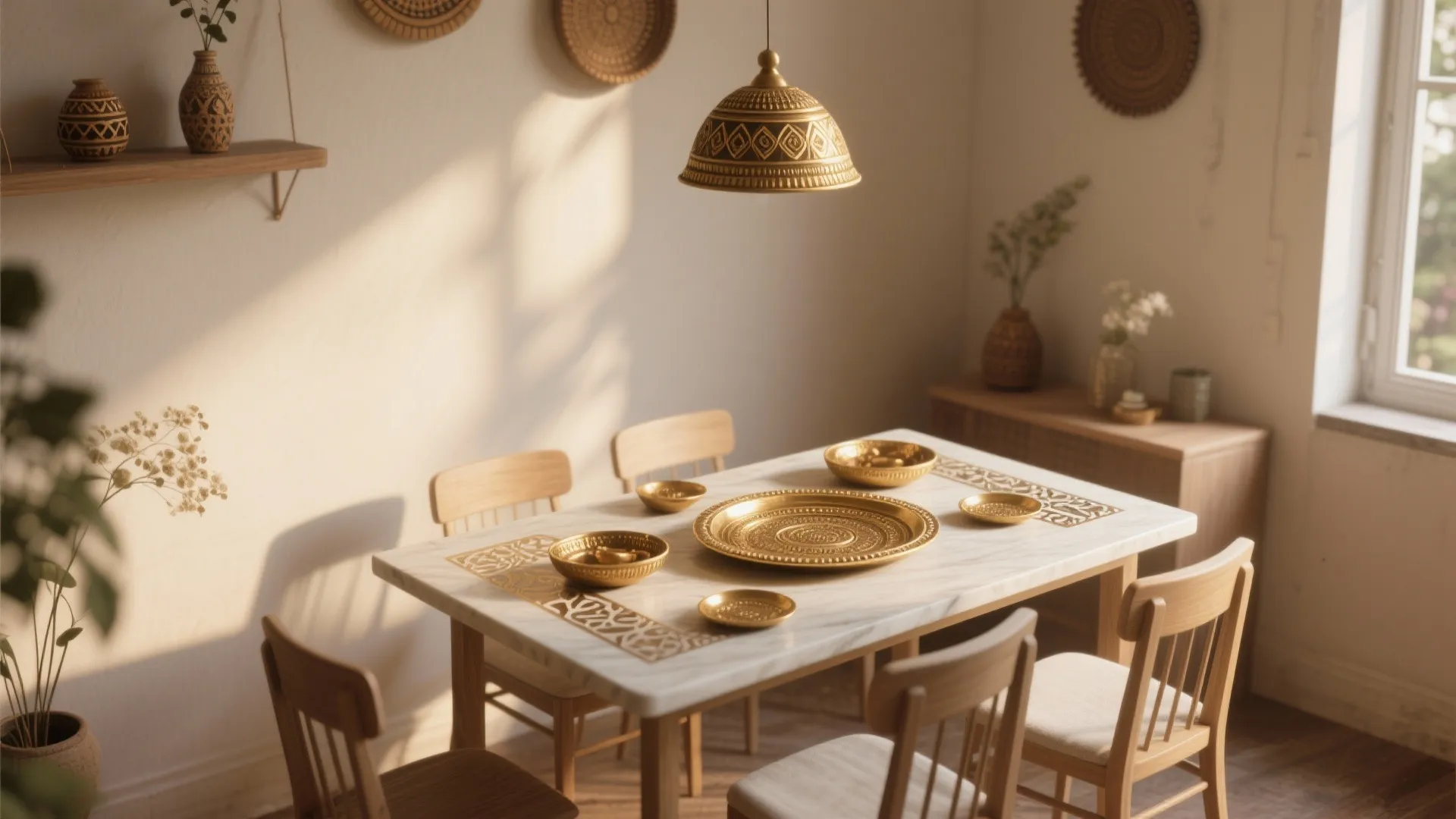 Minimalist Layout with Indian Accents