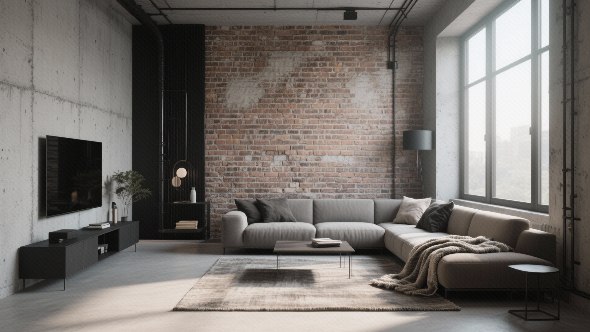 40 Industrial Living Room Designs for A Bold, Urban Vibe - Minimalist Industrial Living Room Design