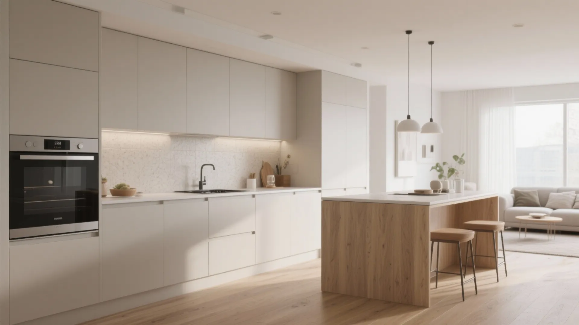 1. Minimalist Kitchen Storage