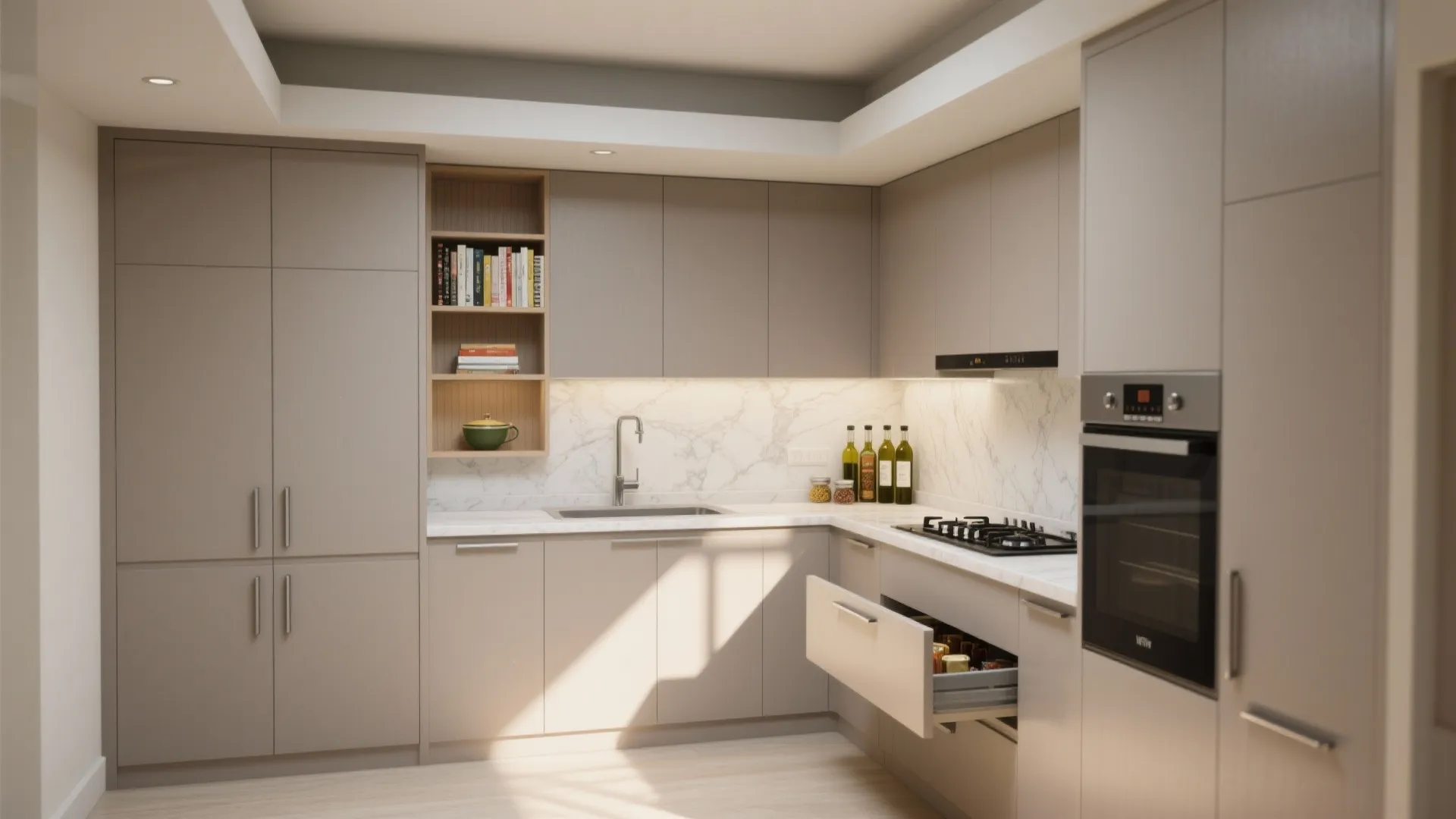 Minimalist kitchen storage that truly fits a Mumbai life