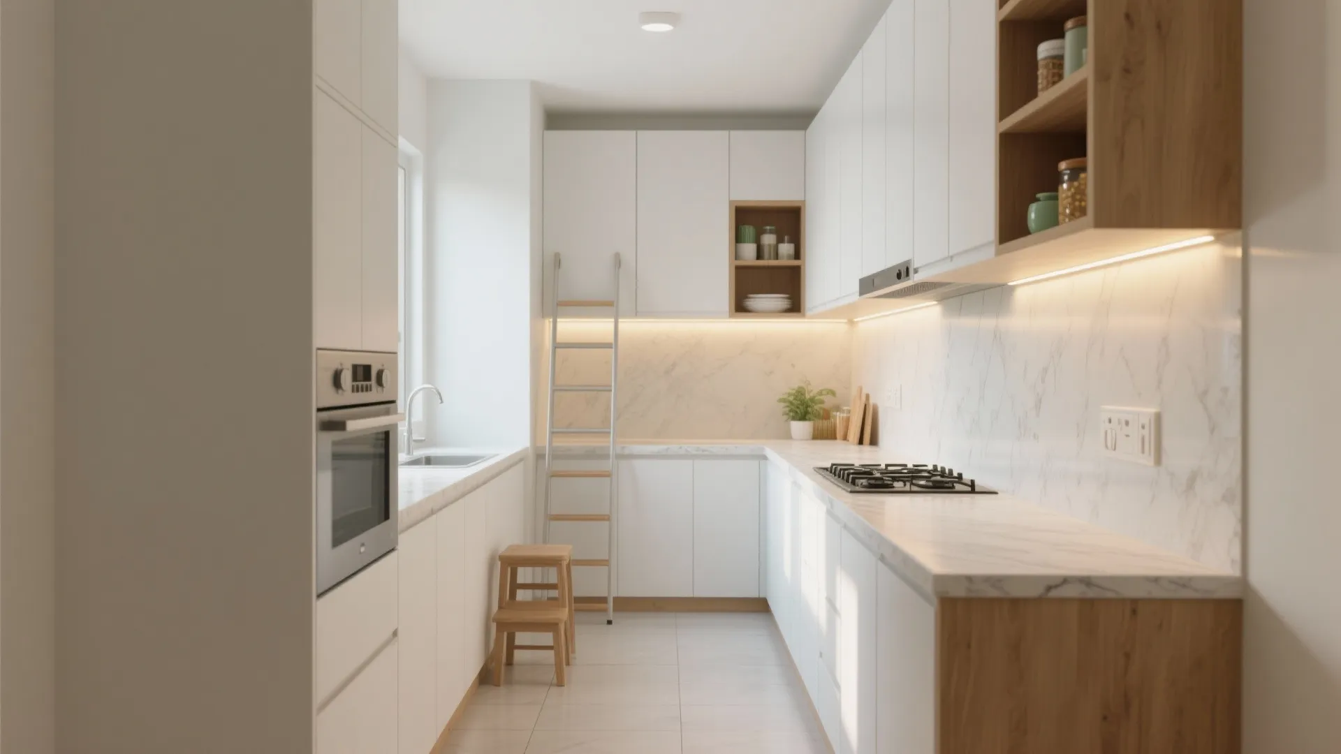 Minimalist kitchen storage that stays clutter-free