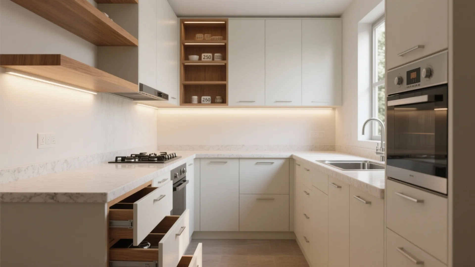 Minimalist Kitchen Storage, Big Impact