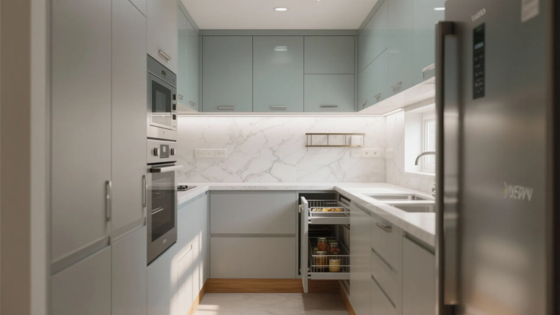 Minimalist kitchen storage