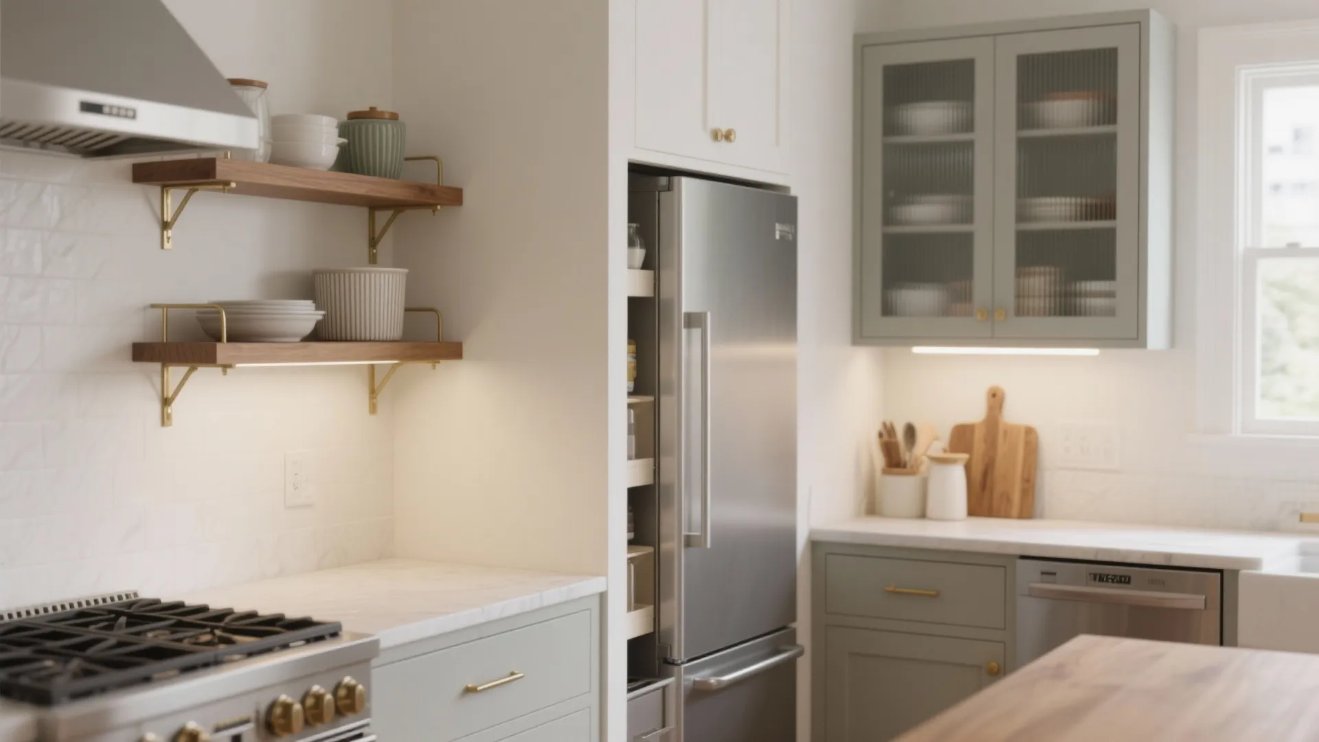 Minimalist kitchen storage