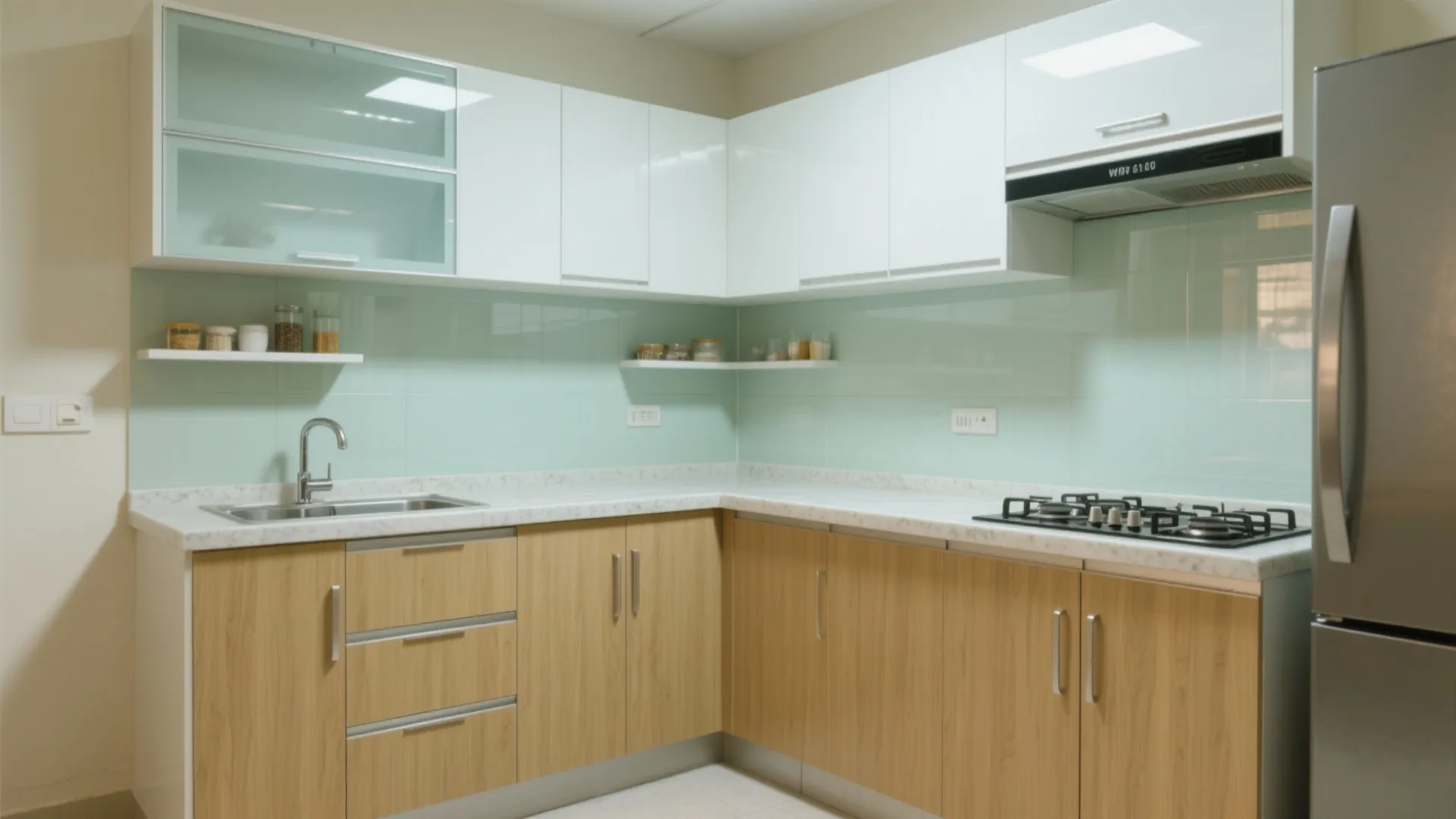 Minimalist kitchen storage that actually breathes