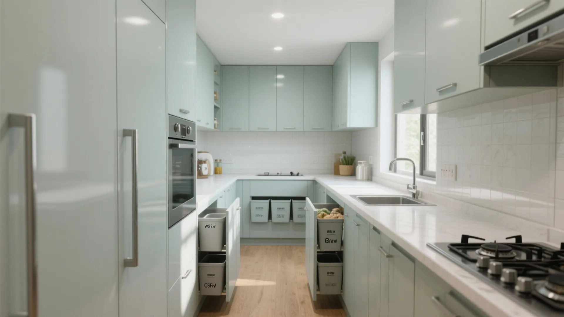 Minimalist Kitchen Storage that Breathes