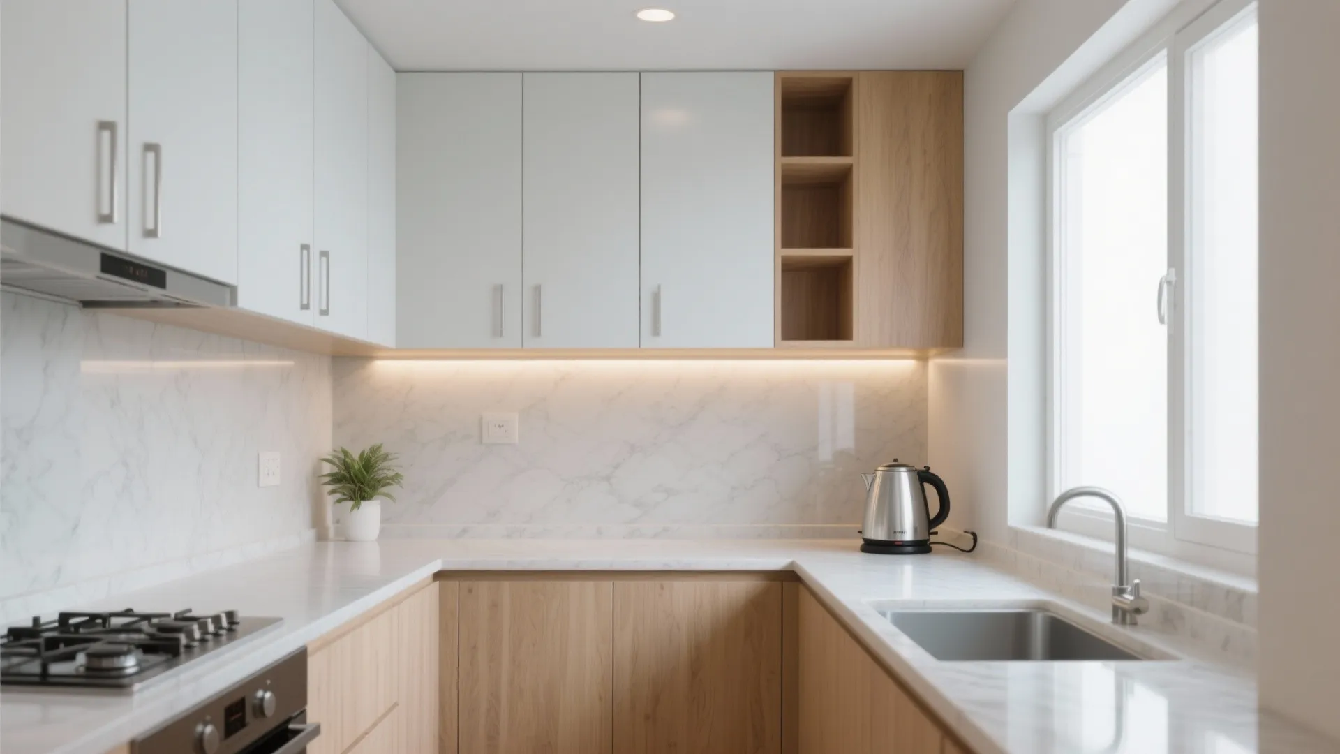 Minimalist kitchen storage that stays photogenic