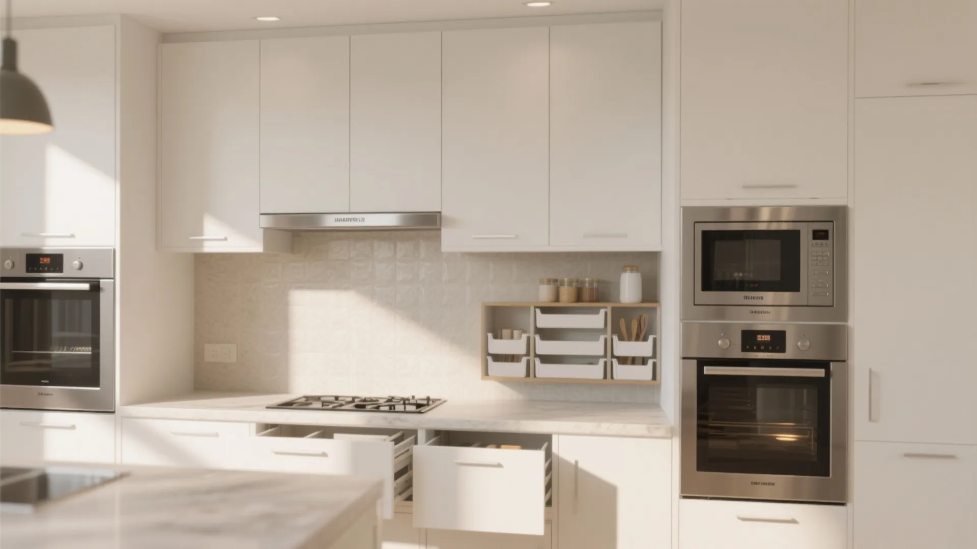 Minimalist kitchen storage