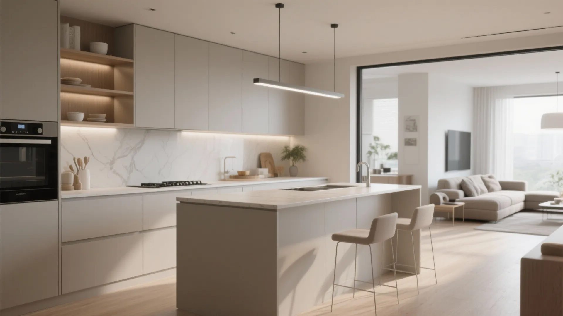 1. Minimalist Kitchen Storage