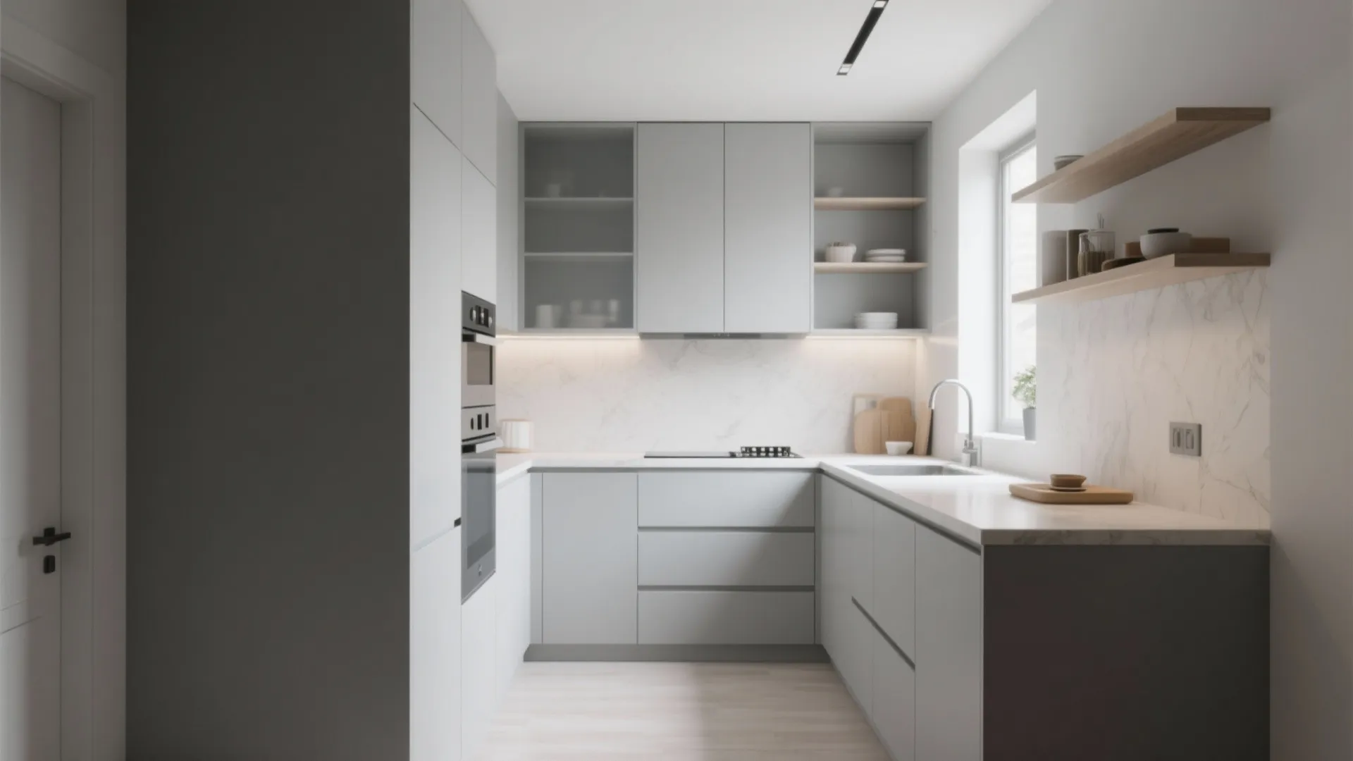 Minimalist kitchen storage