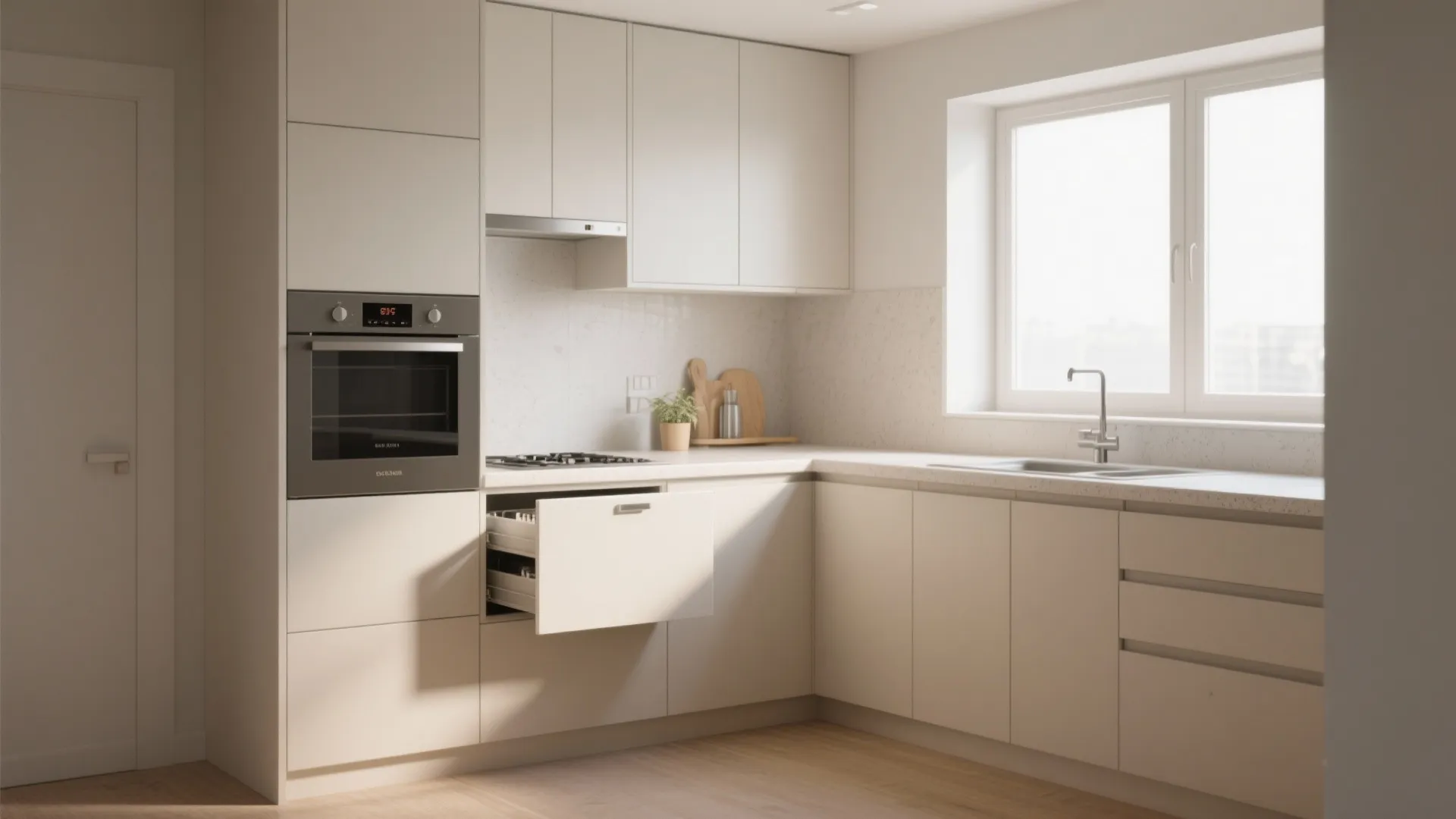 Minimalist kitchen storage solutions