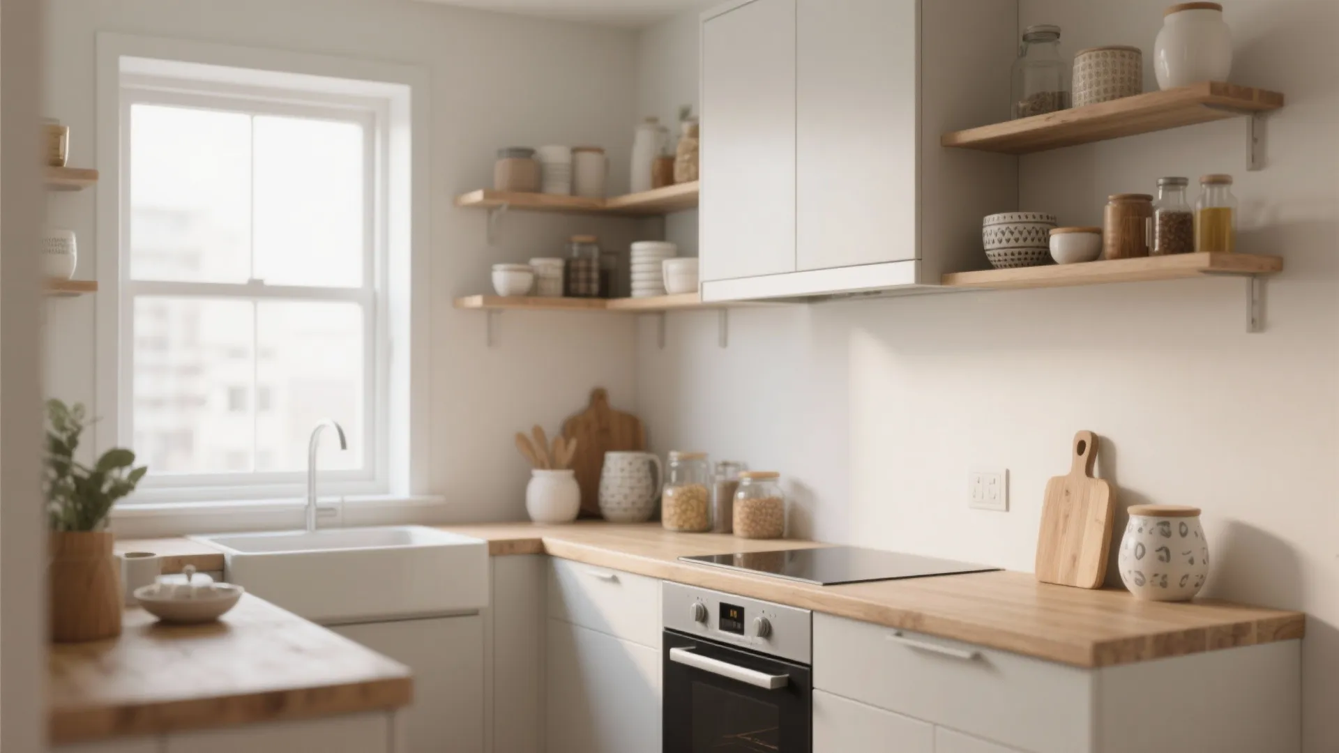 Minimalist kitchen storage