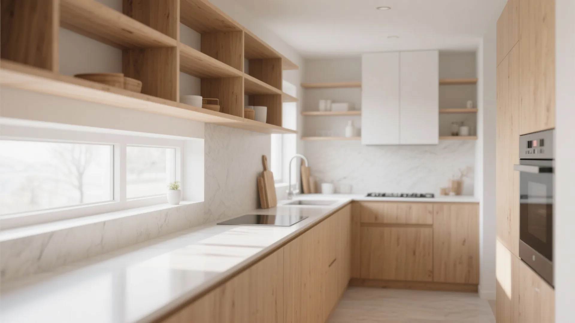 Minimalist kitchen storage