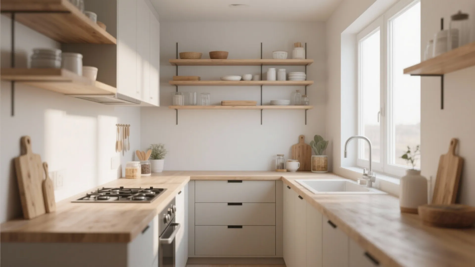 Minimalist kitchen storage