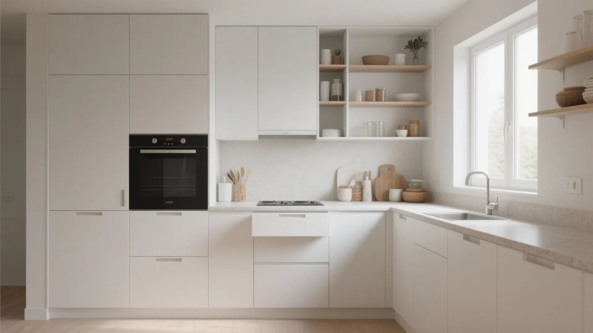 Minimalist kitchen storage solutions